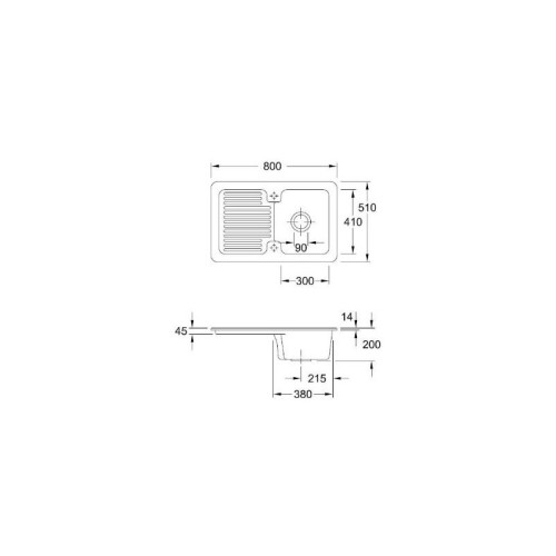 Condor 45 800 x 510 mm R1 White Alpin CeramicPlus Condor 45 800 x 510 mm R1 White Alpin CeramicPlus