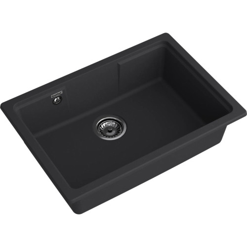 URBAN 4565 black 1 чаша 570*370*170, монтаж: универсальный, материал: кварц, цвет: черный