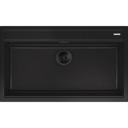 Мойка Smeg/ Мойка Smeg, композитная, 86 см, гранит, серия Quadra, стандартное встраивание, цвет черный