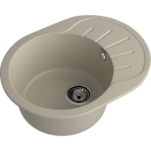 R-580L topaz 1-чаша+крыло 579*445 мм, монтаж: врезной, материал: мрамор, цвет: топаз
