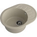 R-580L topaz 1-чаша+крыло 579*445 мм, монтаж: врезной, материал: мрамор, цвет: топаз