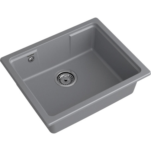 URBAN 4555 dark gray 1 чаша 470*370*170, монтаж: универсальный, материал: кварц, цвет: темно-серый