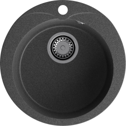 R-480 graphite 1 чаша 380*194, монтаж: врезной, материал: мрамор, цвет графит
