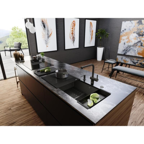 Мойка Franke/ BEST, Мойка Franke BXM 210/110-68 Premium F-INOX, серия Mythos, мойка 725x450 мм, чаша 685x410x200 мм  возможен монтаж сверху, вровень и под столешницу, скрытый перелив , вентиль автомат с кнопкой, сифон, модульная решетка для сушки, раздело