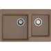 LV-780K terracotta 2-чаши 780*500 мм, монтаж: врезной, материал: мрамор, цвет терракот