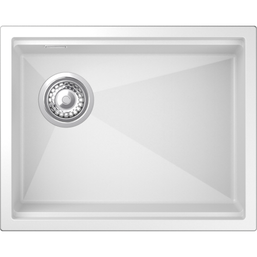 RIVELATO Мойка LINO, 1-чаша, общий размер 550*440 мм, монтаж: универсальный, материал: Terigranit, цвет: иней