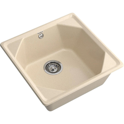 U-500 cashmere 1 чаша 435*435*200, монтаж: врезной, материал: мрамор, цвет кашемир U-500 cashmere 1 чаша 435*435*200, монтаж: врезной, материал: мрамор, цвет кашемир