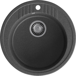 R-520 graphite 1 чаша 380*190, монтаж: врезной, материал: мрамор, цвет графит