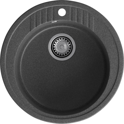 R-520 graphite 1 чаша 380*190, монтаж: врезной, материал: мрамор, цвет графит