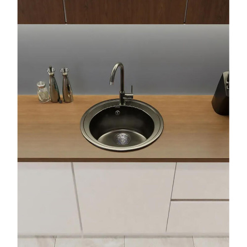R-520 black 1 чаша 380*190, монтаж: врезной, материал: мрамор, цвет черный R-520 black 1 чаша 380*190, монтаж: врезной, материал: мрамор, цвет черный