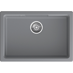 URBAN 4565 dark gray 1 чаша 570*370*170, монтаж: универсальный, материал: кварц, цвет: темно-серый