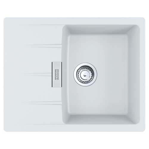 Мойки Franke/ Best, Centro, Мойка CNG 611/211-62, Fragranite+, на столешницу, белый