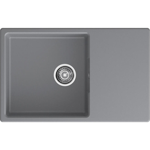 URBAN 678L dark gray 1-чаша+крыло 780*490мм, монтаж: врезной, материал: кварц, цвет: темно-серый