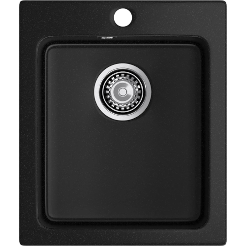 P-505 black 1 чаша 350*395*200, монтаж: врезной, материал: мрамор, цвет черный