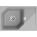 RIVELATO Мойка LOCUS 75  1-чаш 750*500, монтаж: врезной, материал: кварц, цвет: серый металлик