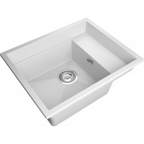 RIVELATO Мойка NOBILE, 1-чаша, крыло, общий размер 540*440 мм, монтаж: универсальный, материал: Terigranit, цвет: иней