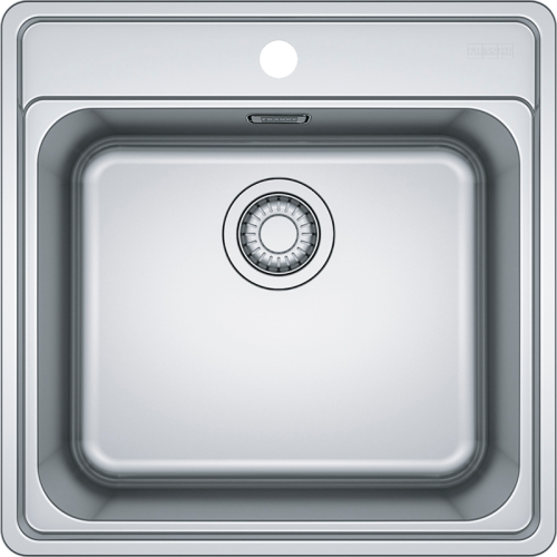 Мойка Franke 101.0689.942/ Best, Серия BELL, Мойка BCX 610-51 TL, мойка 510 x 510 mm, чаша 445 x 380 x 200 mm,  монтаж сверху, скрытый перелив, крепления FastFix