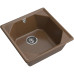 U-500 terracotta 1 чаша 435*435*200, монтаж: врезной, материал: мрамор, цвет терракот