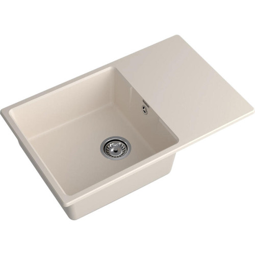 URBAN 678L white 1-чаша+крыло 780*490мм, монтаж: врезной, материал: кварц, цвет: белый
