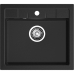 Q-561 black 1 чаша 485*357*190, монтаж: врезной, материал: мрамор, цвет черный