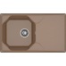 U-840L terracotta 1-чаша+крыло 840*500 мм, монтаж: врезной, материал: мрамор, цвет: терракот