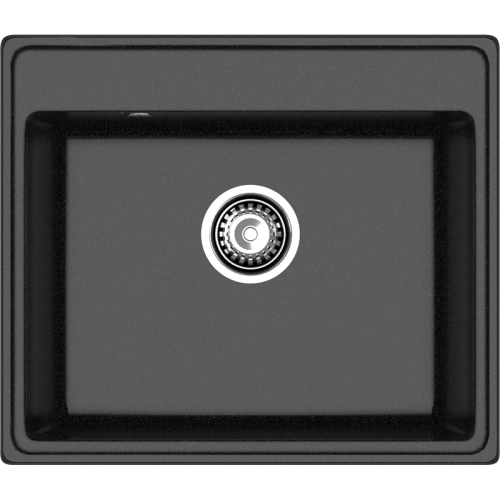 V-580 black 1 чаша 520*380*200, монтаж: врезной, материал: мрамор, цвет черный