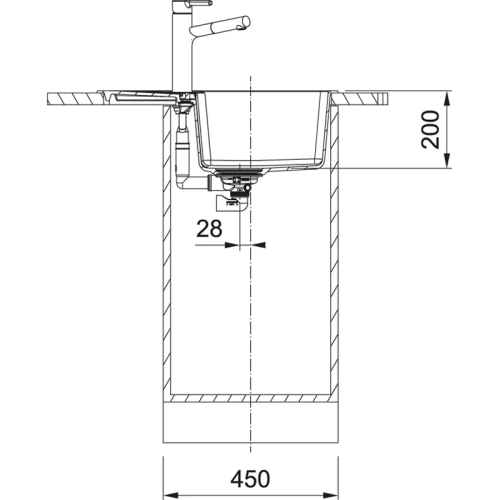 Мойки Franke/ Best, Centro, Мойка CNG 611/211-62, Fragranite+, на столешницу, миндаль Мойки Franke/ Best, Centro, Мойка CNG 611/211-62, Fragranite+, на столешницу, миндаль