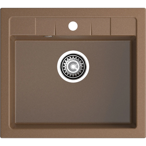 Q-561 terracotta 1 чаша 485*357*190, монтаж: врезной, материал: мрамор, цвет терракот