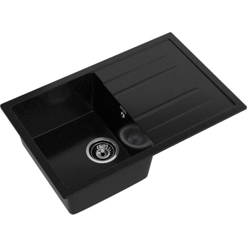 Q-780L black 1-чаша+крыло 770*495 мм, монтаж: врезной, материал: мрамор, цвет: черный Q-780L black 1-чаша+крыло 770*495 мм, монтаж: врезной, материал: мрамор, цвет: черный