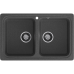 S-780K graphite 2-чаши 786*500 мм, монтаж: врезной, материал: мрамор, цвет графит