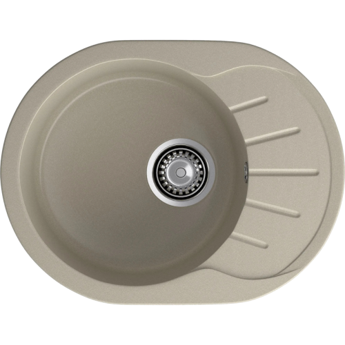 R-580L topaz 1-чаша+крыло 579*445 мм, монтаж: врезной, материал: мрамор, цвет: топаз