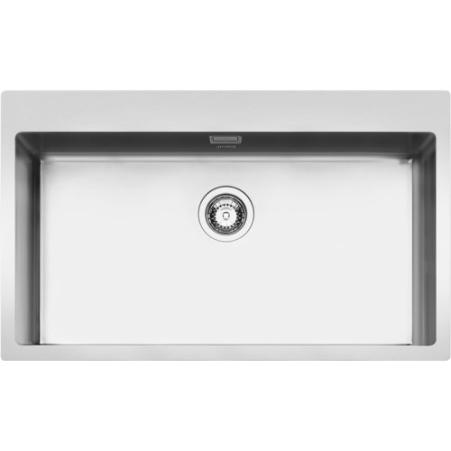 Кухонная мойка SMEG/ Мойка. Установка с бортиком 1 мм, необорачиваемая, необорачиваемая, нержавеющая сталь матовая