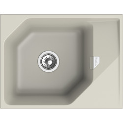 RIVELATO Мойка LOCUS 65  1-чаш 650*500, монтаж: врезной, материал: кварц, цвет: топаз