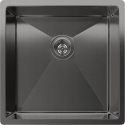 Rivelato Rinox 4444 UN PVD black Мойка нерж.стал 1 чаша 440*440*200 мм, монтаж: универсальный, материал: нержавеющая сталь, цвет: черный