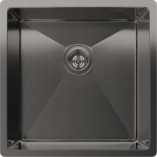 Rivelato Rinox 4444 UN PVD black Мойка нерж.стал 1 чаша 440*440*200 мм, монтаж: универсальный, материал: нержавеющая сталь, цвет: черный