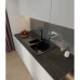 Q-775KL black 2-чаши+крыло 765*495 мм, монтаж: врезной, материал: мрамор, цвет черный