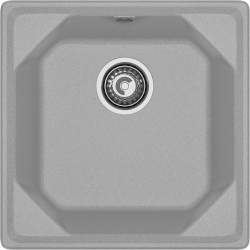 U-500 gray 1 чаша 435*435*200, монтаж: врезной, материал: мрамор, цвет серый