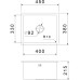 4538 PVD graphite 1 чаша 400*330*205, монтаж: универсальный, материал: нержавеющая сталь, цвет: графит