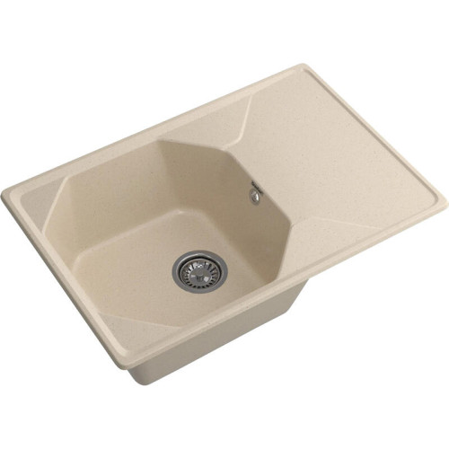U-740L cashmere 1-чаша+крыло 740*500 мм, монтаж: врезной, материал: мрамор, цвет: кашемир U-740L cashmere 1-чаша+крыло 740*500 мм, монтаж: врезной, материал: мрамор, цвет: кашемир