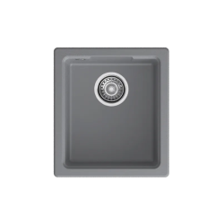 GRANFEST Мойка URBAN 4540 подстольный монтаж 1-чаша 450*400мм, монтаж: универсальный, материал: кварц, цвет: темно-серый