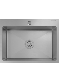 6045 inox 1 чаша 550*350*205, монтаж: врезной, материал: нержавеющая сталь, цвет: нержавеющая сталь