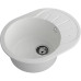 R-580L frost 1-чаша+крыло 579*445 мм, монтаж: врезной, материал: мрамор, цвет: иней
