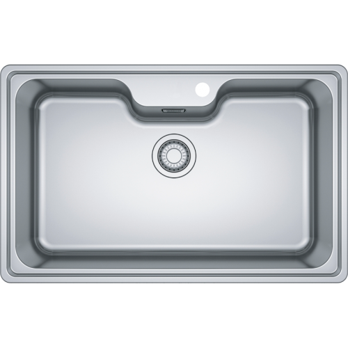 Мойка Franke 101.0689.879/ Best, Серия BELL, Мойка BCX 610-81 TL, мойка 810 x 510 mm, чаша745 x 445/380 x 200 mm,  монтаж сверху, скрытый перелив, крепления FastFix