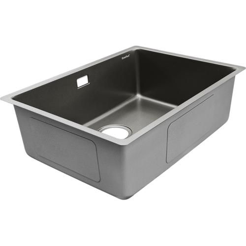 METAL 5944 titan 1 чаша 550*400*205, общий размер: 590*440*200, монтаж: универсальный, материал: нержавеющая сталь AISI 304, цвет: титан