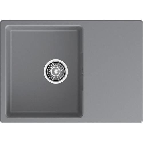 URBAN 668L dark gray 1-чаша+крыло 680*490мм, монтаж: врезной, материал: кварц, цвет: темно-серый
