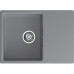 URBAN 668L dark gray 1-чаша+крыло 680*490мм, монтаж: врезной, материал: кварц, цвет: темно-серый