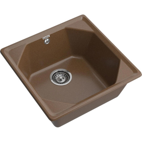 U-500 terracotta 1 чаша 435*435*200, монтаж: врезной, материал: мрамор, цвет терракот
