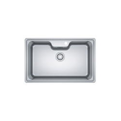 Мойка Franke 101.0689.879/ Best, Серия BELL, Мойка BCX 610-81 TL, мойка 810 x 510 mm, чаша745 x 445/380 x 200 mm,  монтаж сверху, скрытый перелив, крепления FastFix