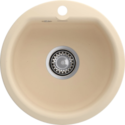 435 beige 1 чаша 368*332*160 мм, монтаж: врезной, материал: мрамор, цвет бежевый