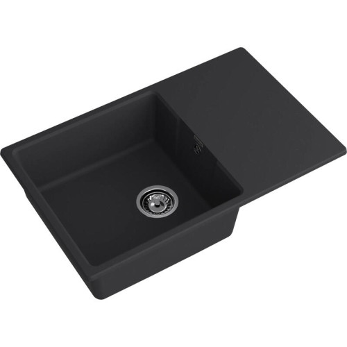 URBAN 678L black 1-чаша+крыло 780*490мм, монтаж: врезной, материал: кварц, цвет: черный URBAN 678L black 1-чаша+крыло 780*490мм, монтаж: врезной, материал: кварц, цвет: черный